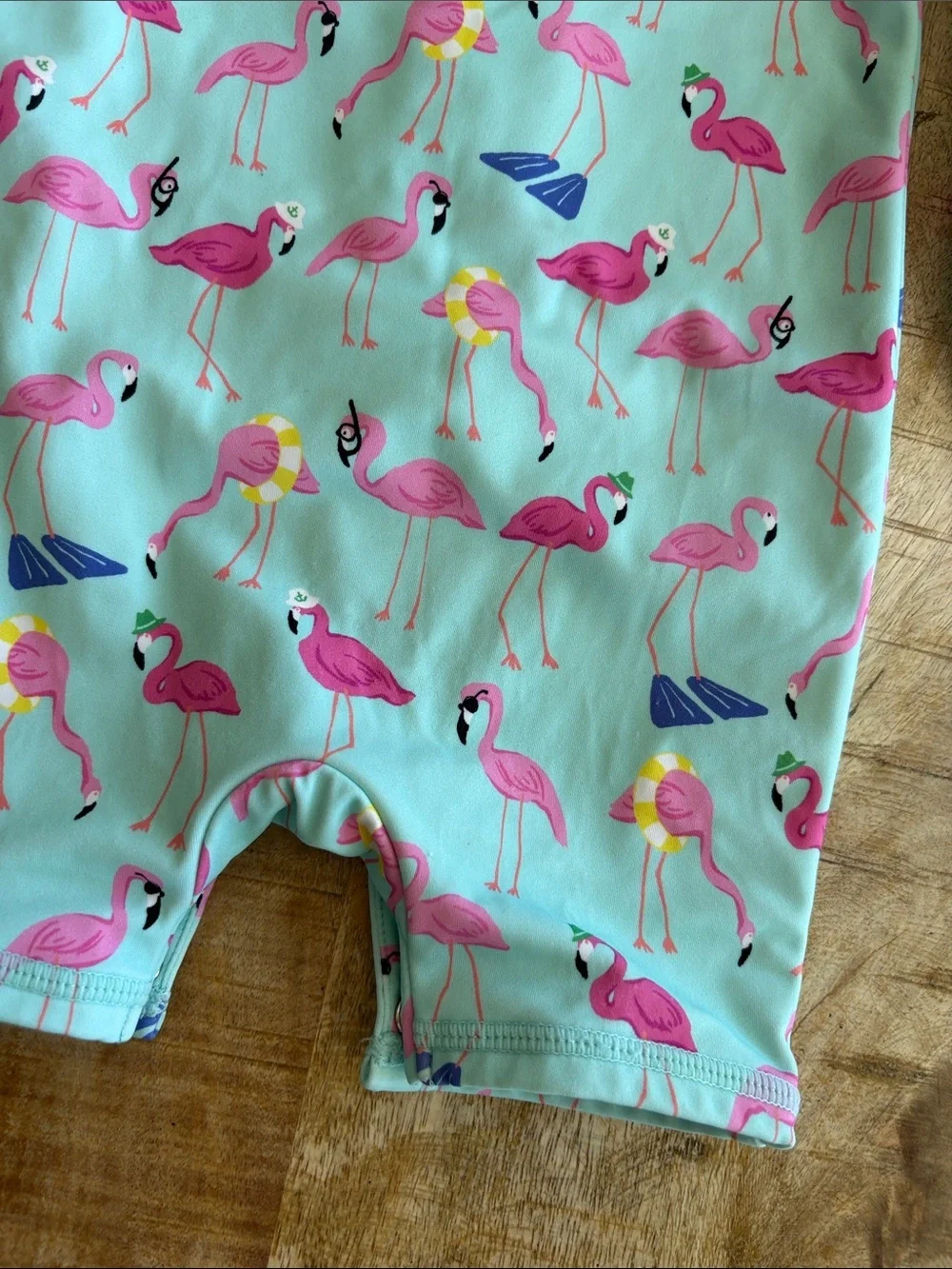 Janie and Jack Baby Flamingo Rash Guard Swimsuit 6-12m